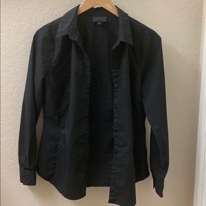 Women Black dress shirt